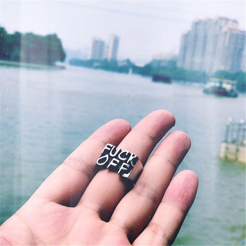 Wholesale FUCK Vintage Alloy Rings