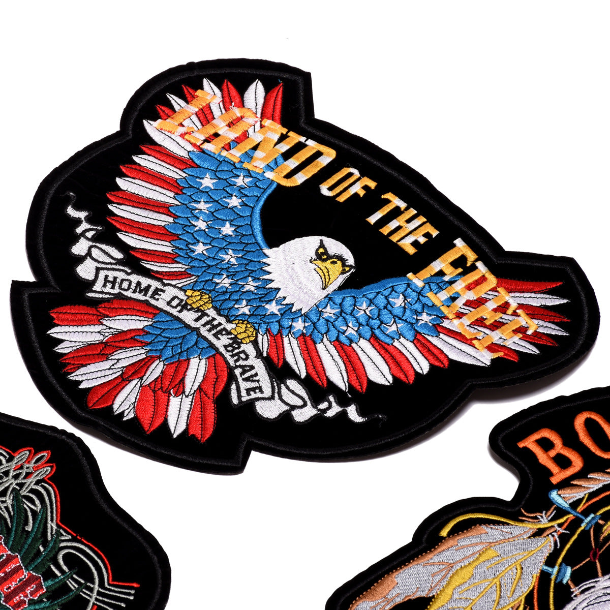 Wholesale Large Embroidered Cloth Patch  Punk Skull Design Adhesive Backing For Clothing Decorative Accent Everyday Use And Resale