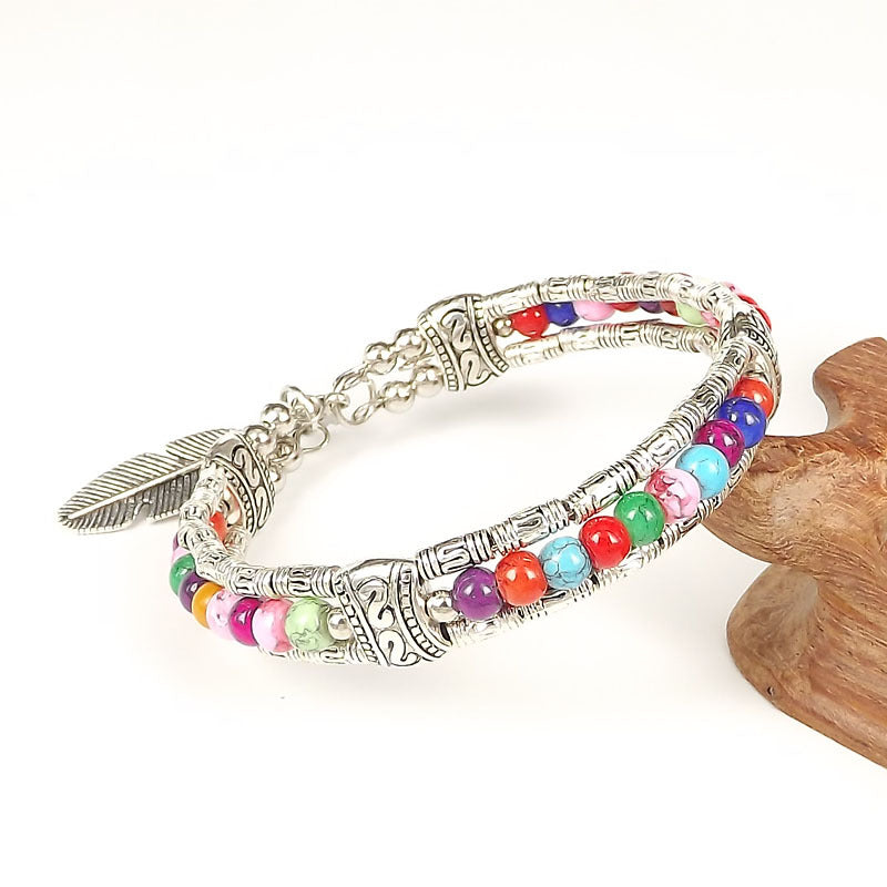 Wholesale Vintage Fashion Silver Bead Bracelet