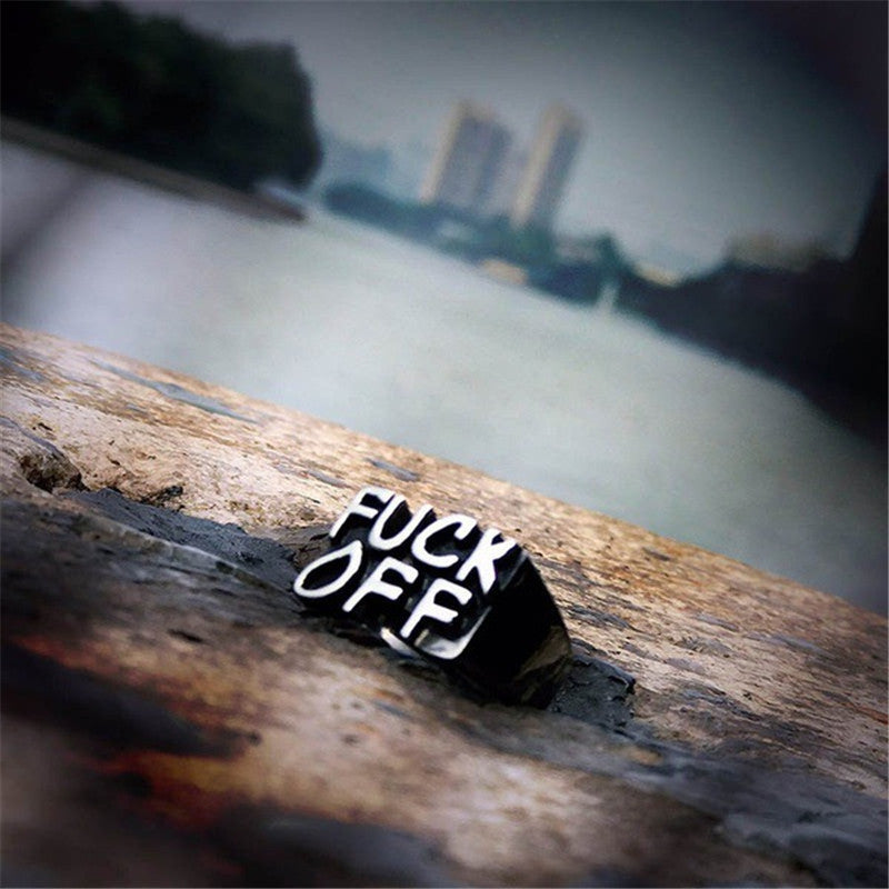 Wholesale FUCK Vintage Alloy Rings
