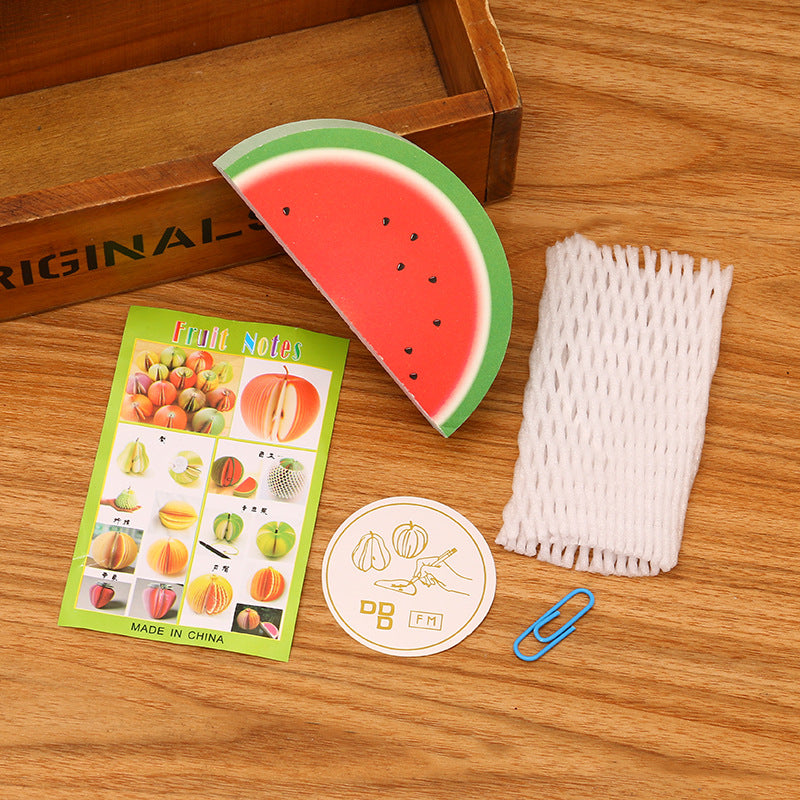 Wholesale Three-dimensional Creative Fruit Paper Convenience Stickers