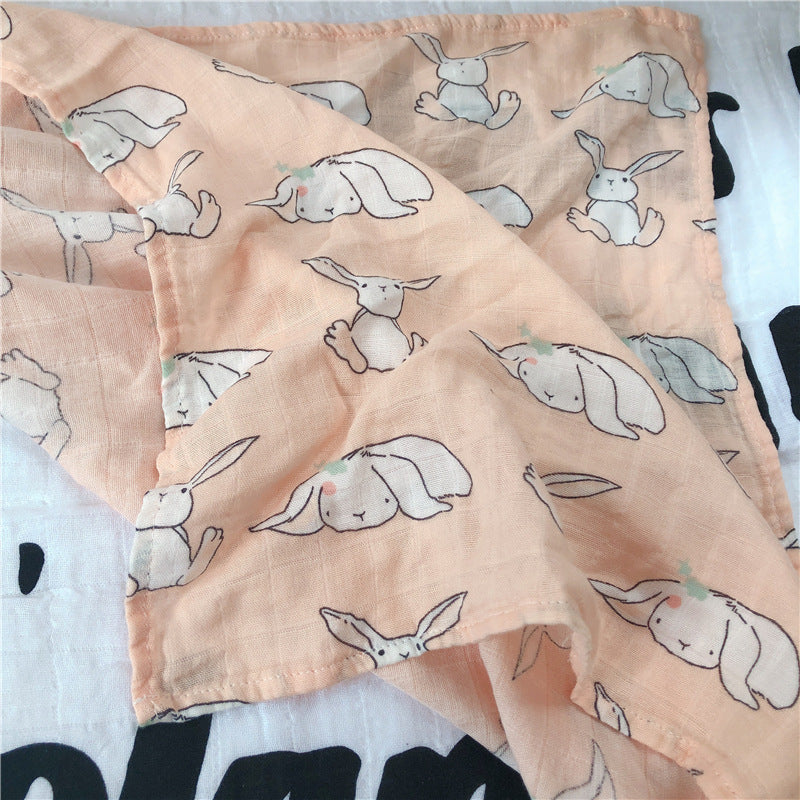 Wholesale baby 60*60 bamboo cotton gauze saliva towel