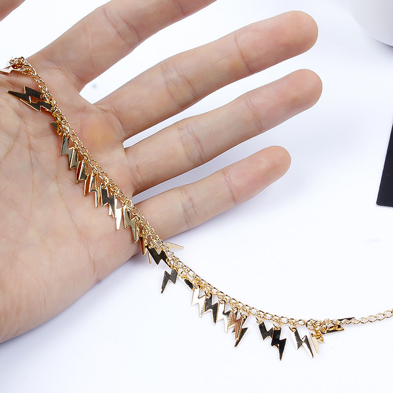 Wholesale Copper Sheet Lightning Alloy Necklaces