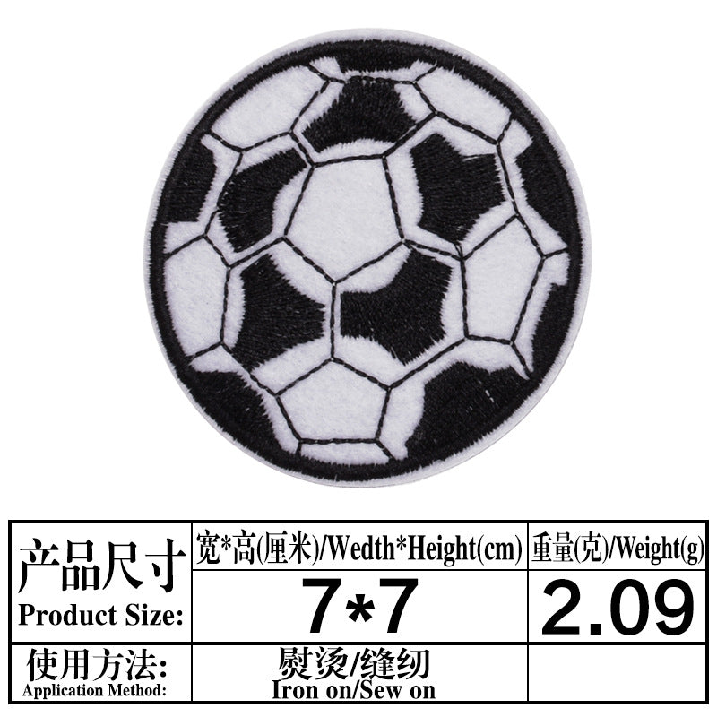 Wholesale Cartoon Embroidered Soccer and Baseball DIY Patches