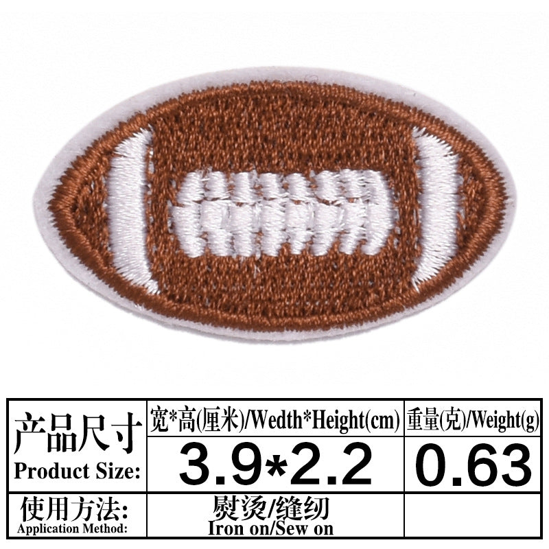 Wholesale Cartoon Embroidered Soccer and Baseball DIY Patches