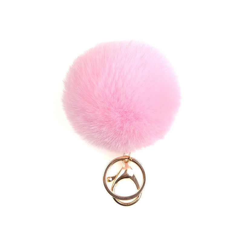 Wholesale Imitation Rex Rabbit Fur Ball Keychain