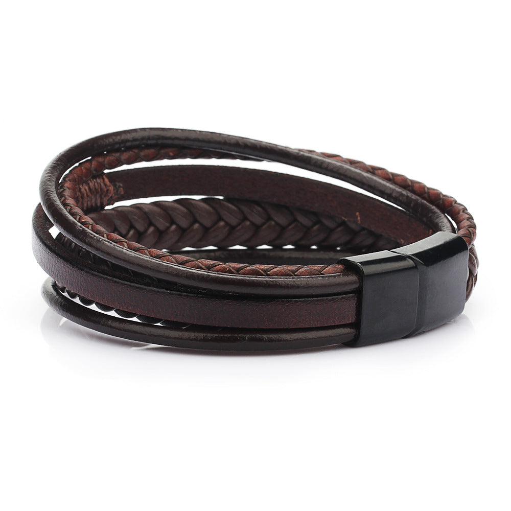 Wholesale Hand-woven leather bracelet
