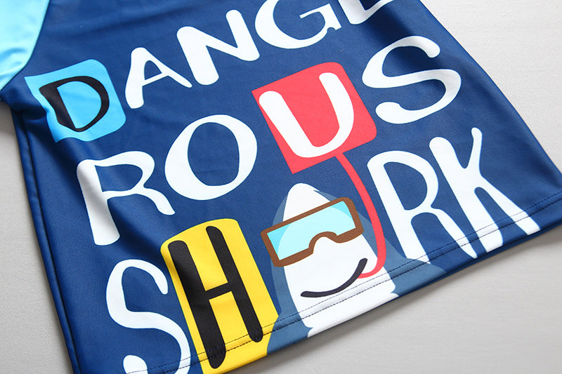 Wholesale Contrast color long sleeves and long pants sun protection swimsuit three-piece set