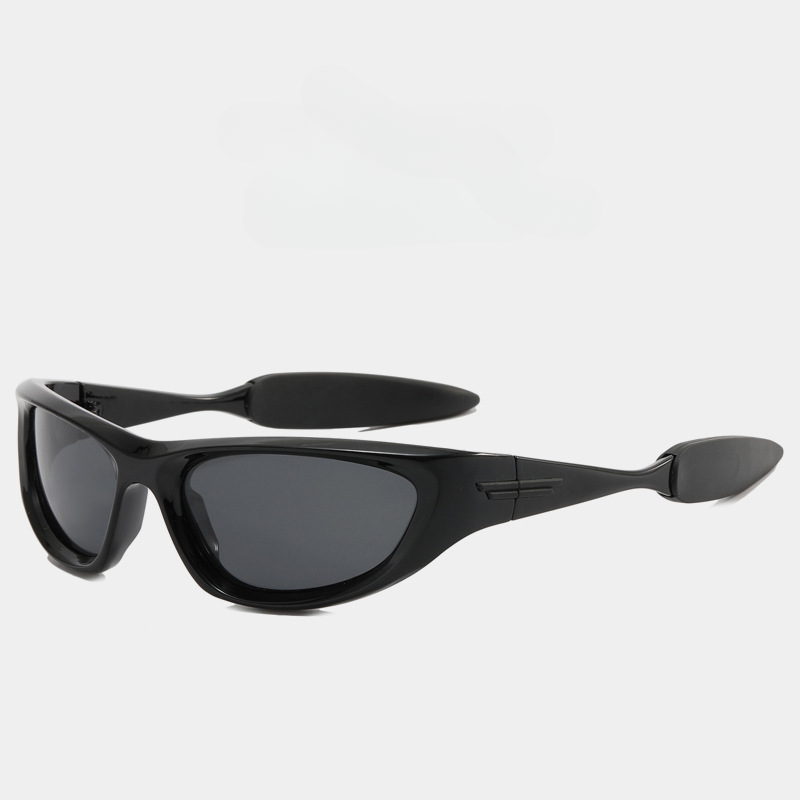 Wholesale Y2K Technology Sense PU Sunglasses