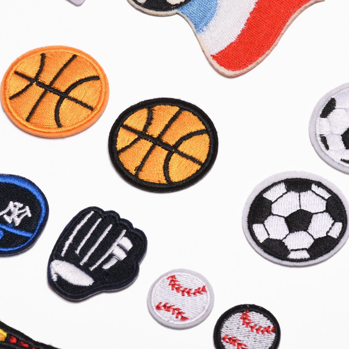 Wholesale Cartoon Embroidered Soccer and Baseball DIY Patches