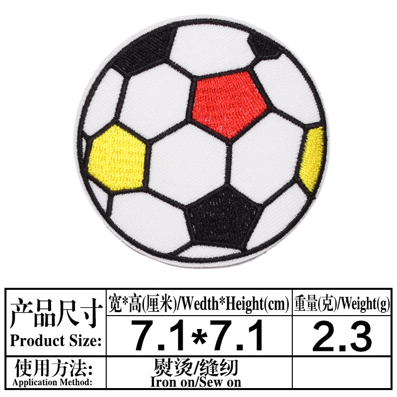 Wholesale Cartoon Embroidered Soccer and Baseball DIY Patches