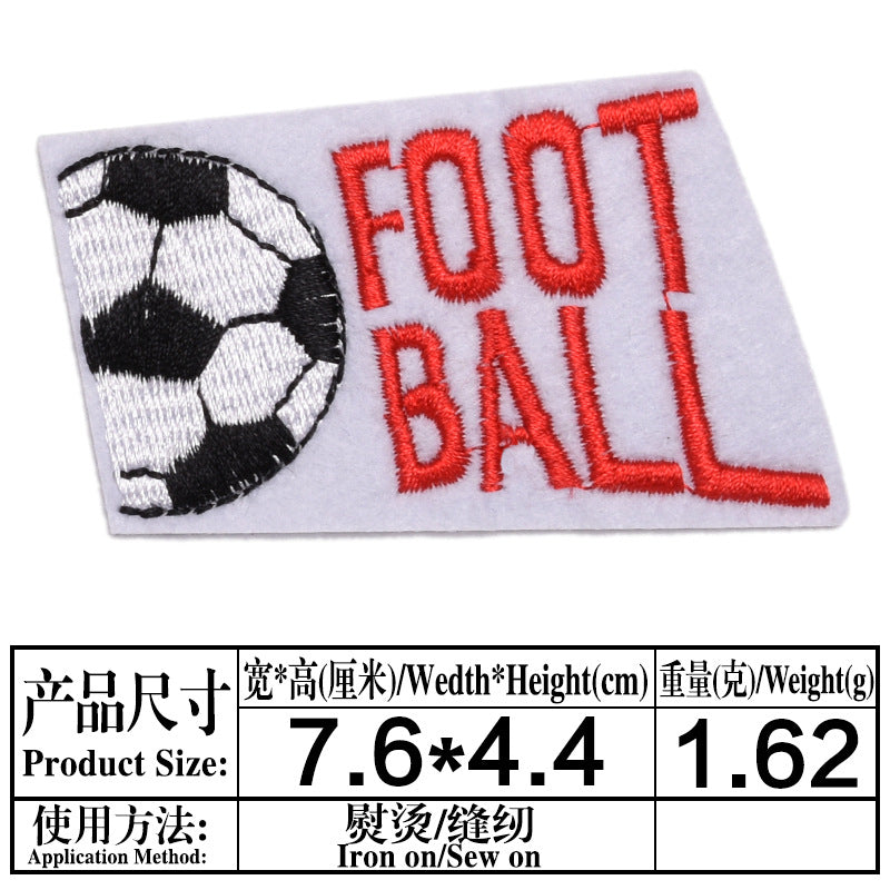 Wholesale Cartoon Embroidered Soccer and Baseball DIY Patches