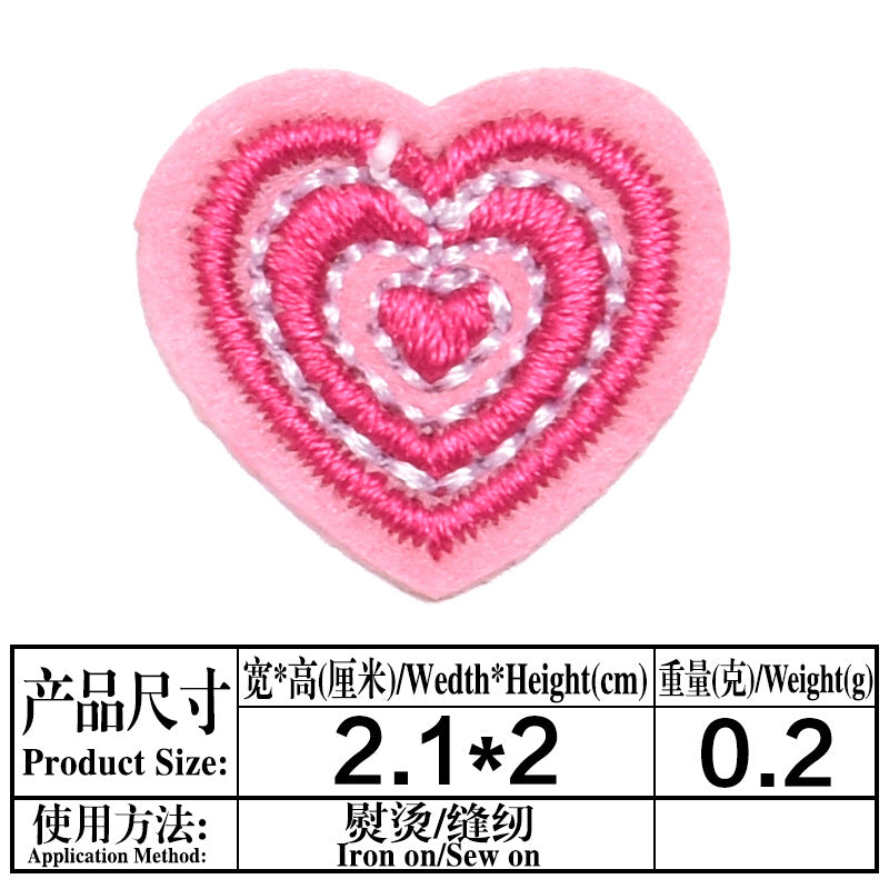 Wholesale 17Pcs Embroidered Iron On Patches Set Felt Twill Campus Style Badge Appliques DIY Clothing Accessory Boutique Gift Resale