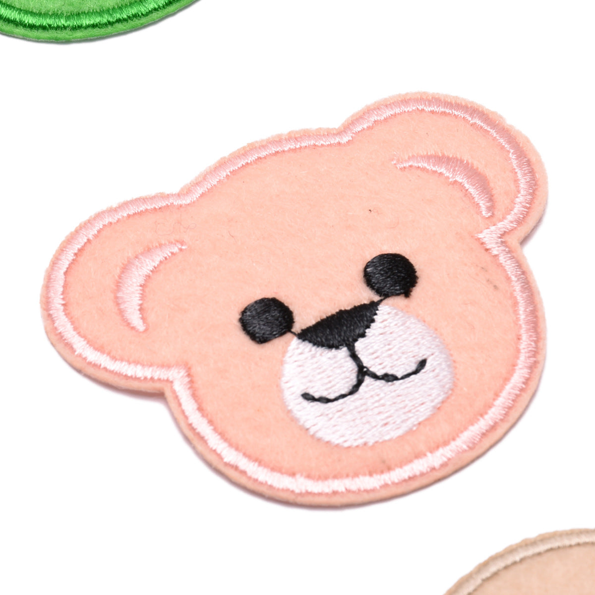 Wholesale Cute Bear Head Cloth Patches Set Of 9 DIY Decorative Repair Patches For Clothing Fashion Accessory