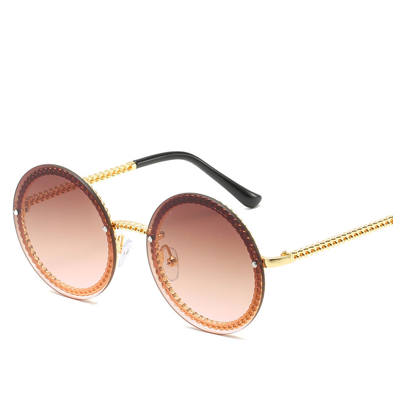 Wholesale Metal Chain Frameless Versatile Sunglasses