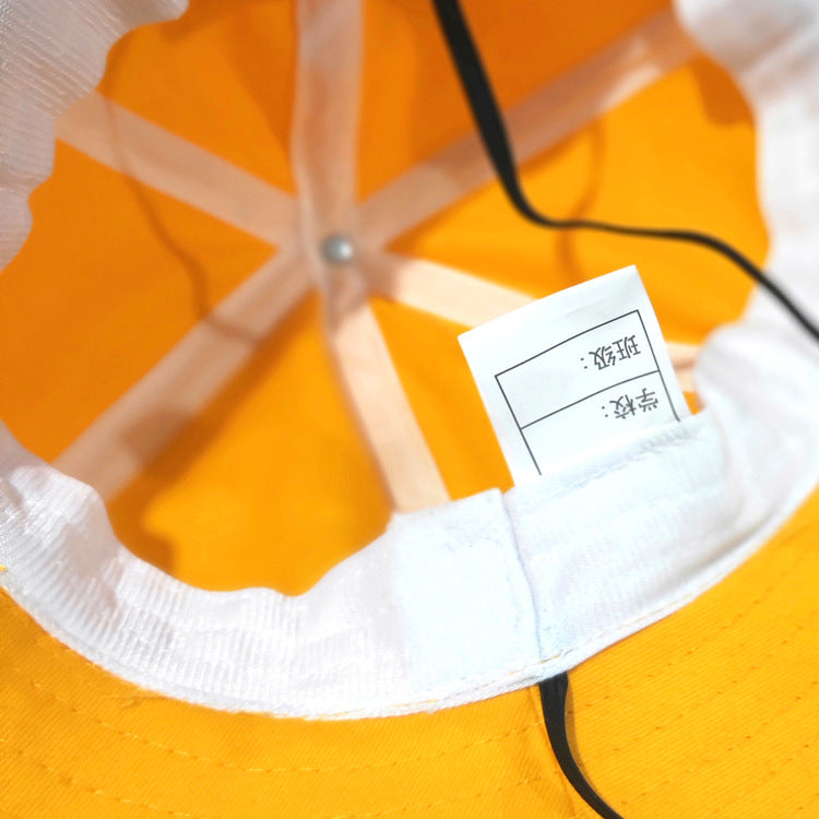 Wholesale Safety Yellow Cute Cotton Bucket Hat