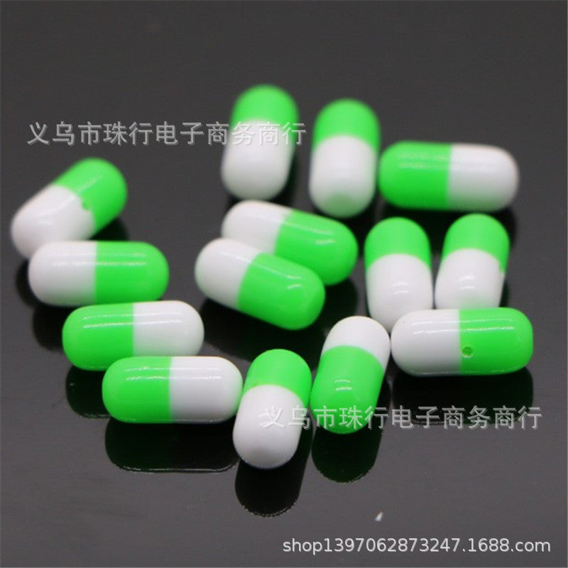 Wholesale 100PCS Dummy Capsule Resin Beads