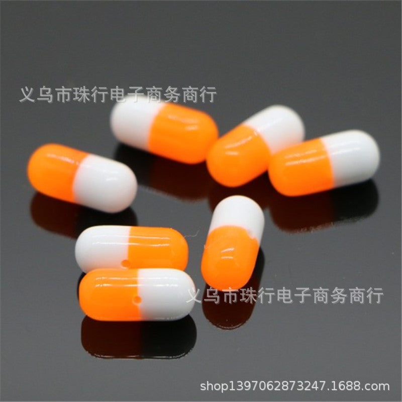Wholesale 100PCS Dummy Capsule Resin Beads