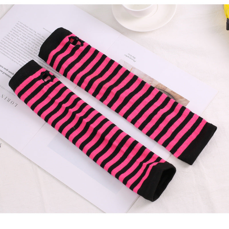 Wholesale Christmas Spring and Autumn Thin Elbow-Length Fingerless Arm Sleeves