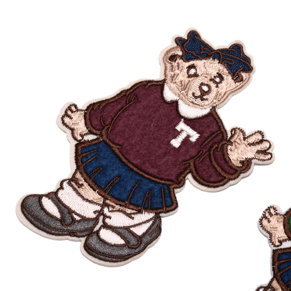 Wholesale Cartoon Bear Iron On Patches Large Embroidery Repair Stickers For Clothing Set Of 7 Styles Fashion Accessory For Coats And Sweaters