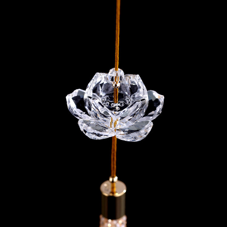 Wholesale Crystal Water Lily Safety Car Hanging