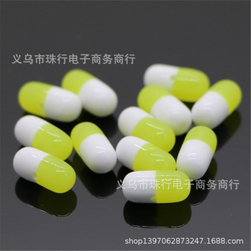 Wholesale 100PCS Dummy Capsule Resin Beads