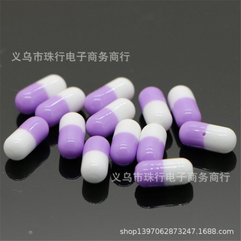 Wholesale 100PCS Dummy Capsule Resin Beads