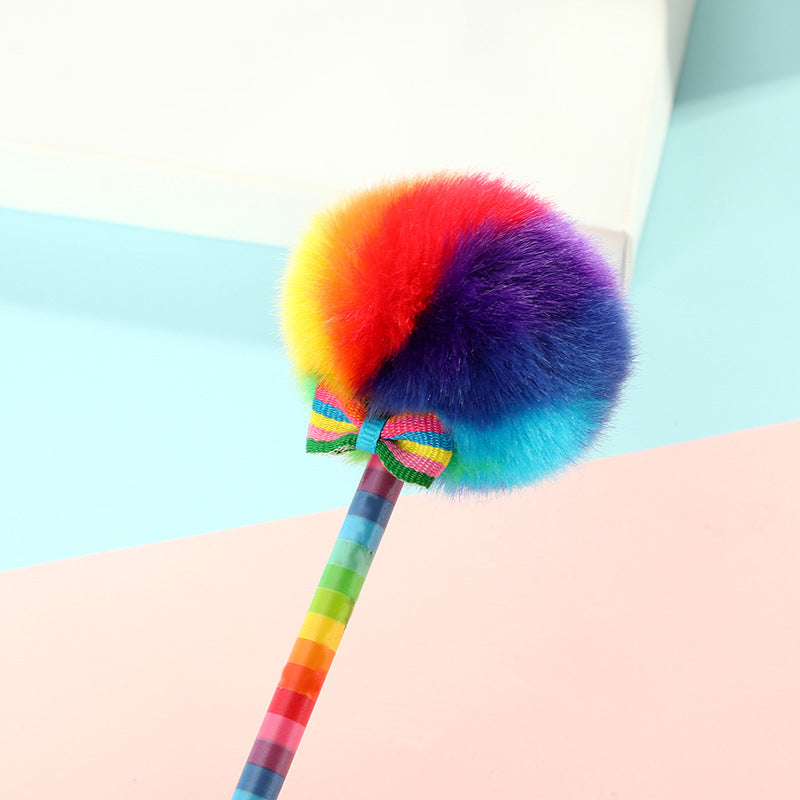 Wholesale Plastic Princess Hairball Ballpoint Pen