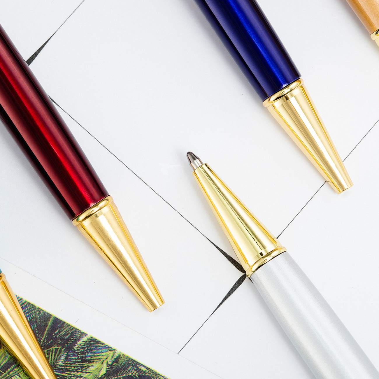 Wholesale Gold Foil Pen Oil Pen Business Fashion Metal Pen