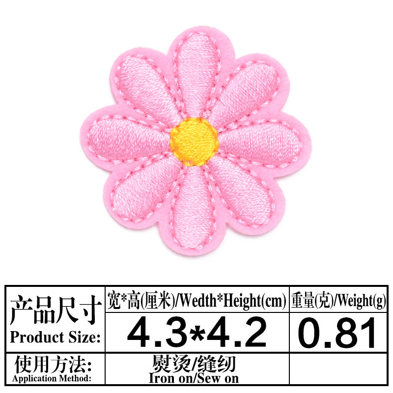 Wholesale Chic Sunflower Embroidered Iron On Patches For Clothing Set Of 12 Styles DIY Craft Accessory
