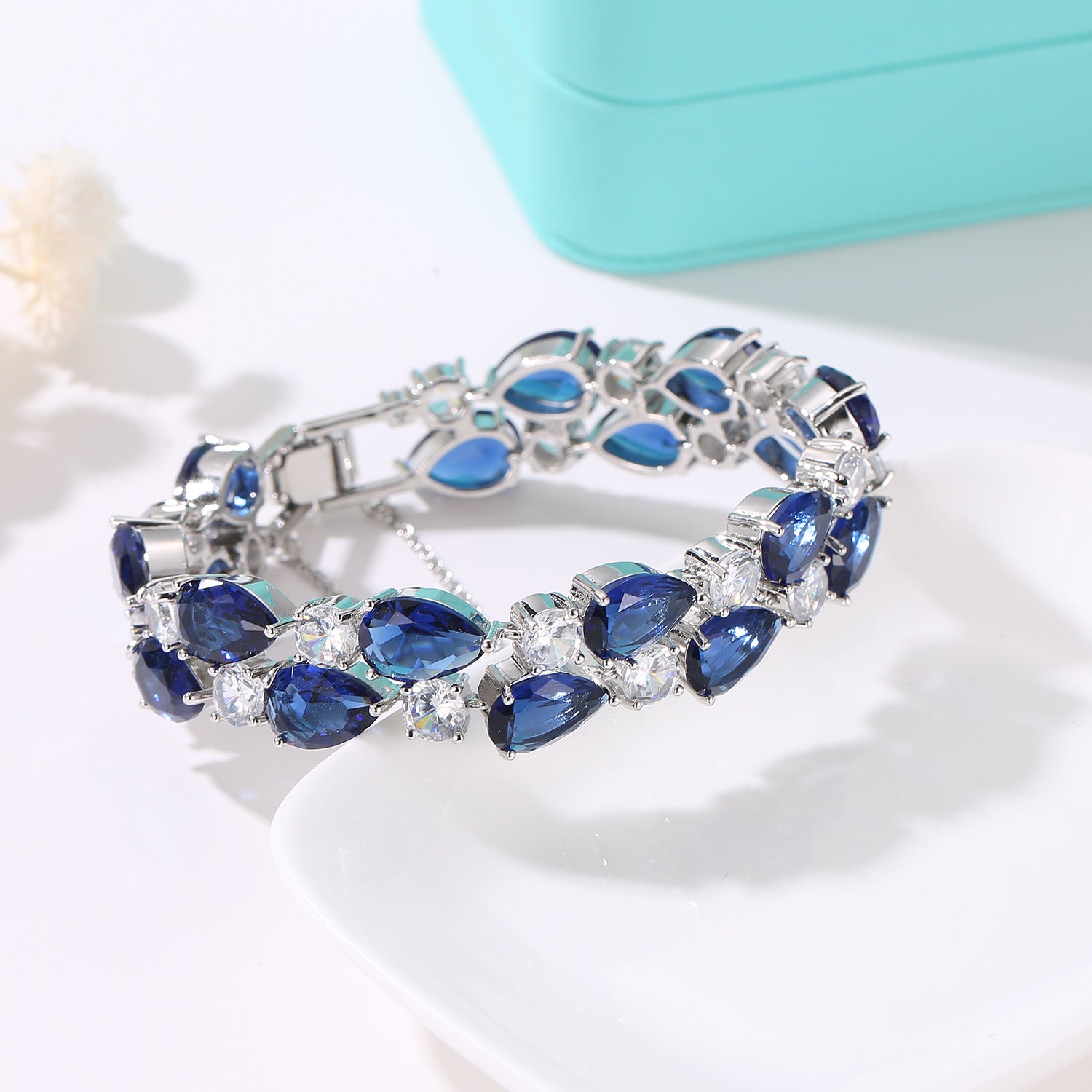 Wholesale Colorful Zircon Colorful Rose Gold Bracelet