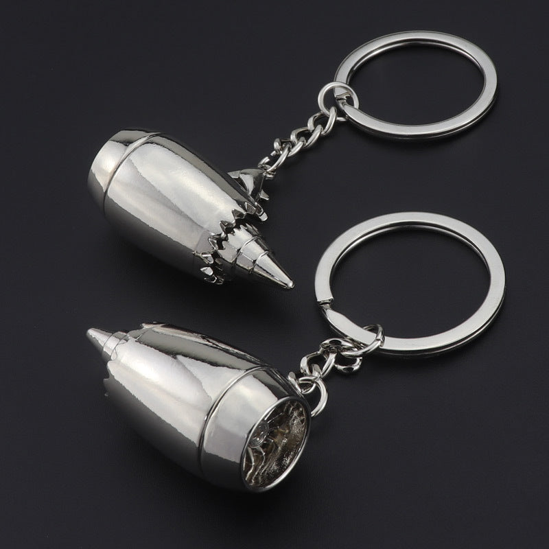 Wholesale Aircraft Engine Gift Keychains