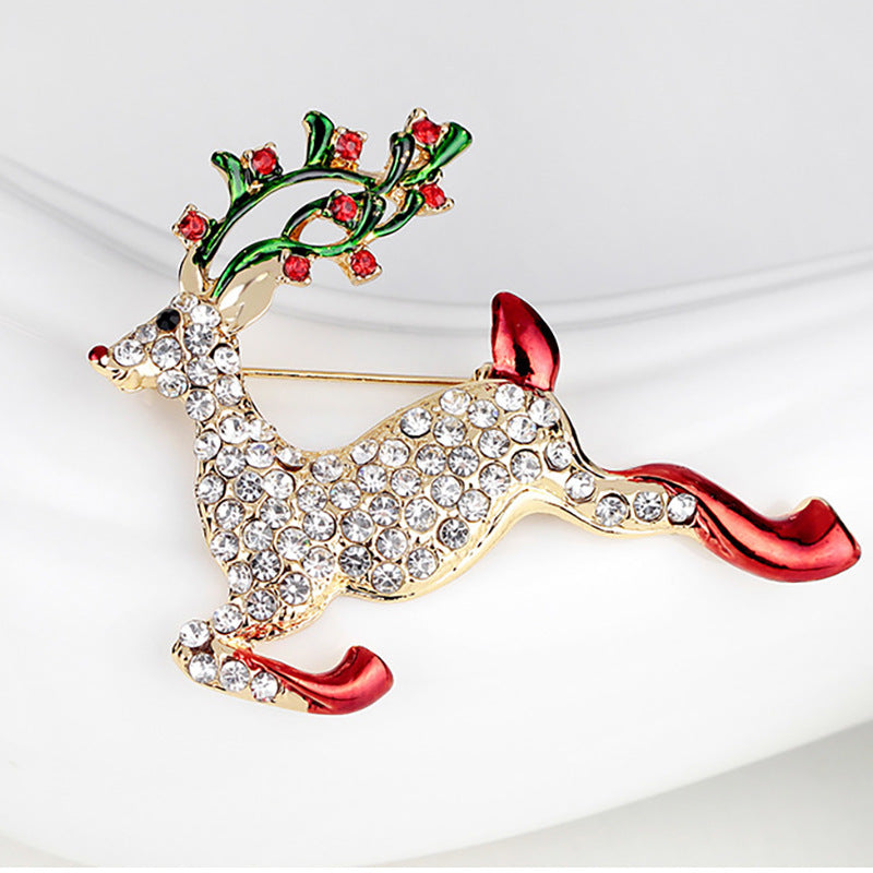 Wholesale Christmas gift deer brooch