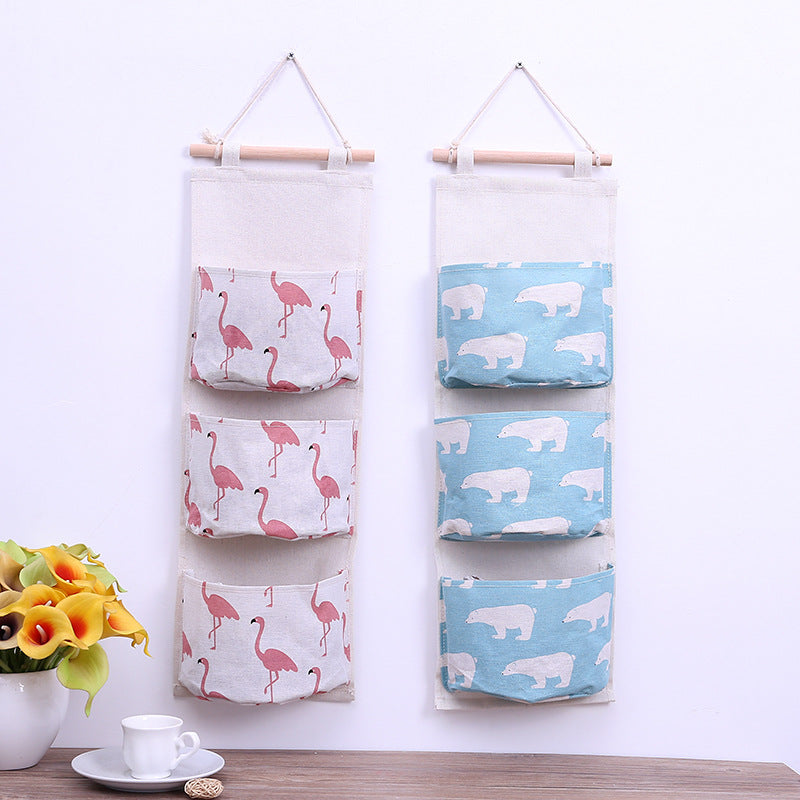 Wholesale Cotton and Linen Waterproof Storage Hanging Bags