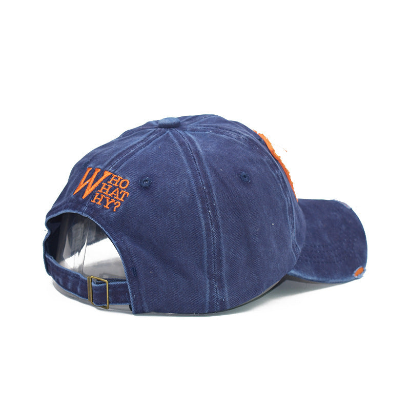 Wholesale Italicized W Letter Embroidered Cotton Baseball Caps