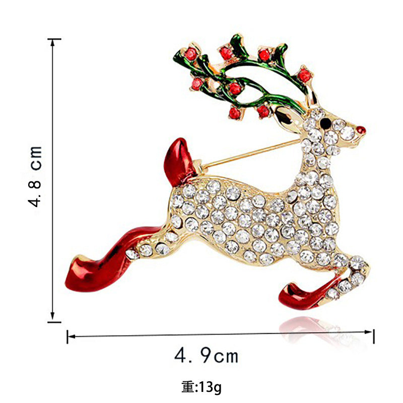 Wholesale Christmas gift deer brooch