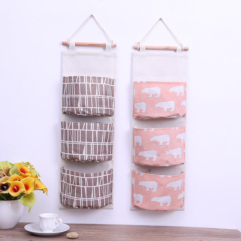 Wholesale Cotton and Linen Waterproof Storage Hanging Bags