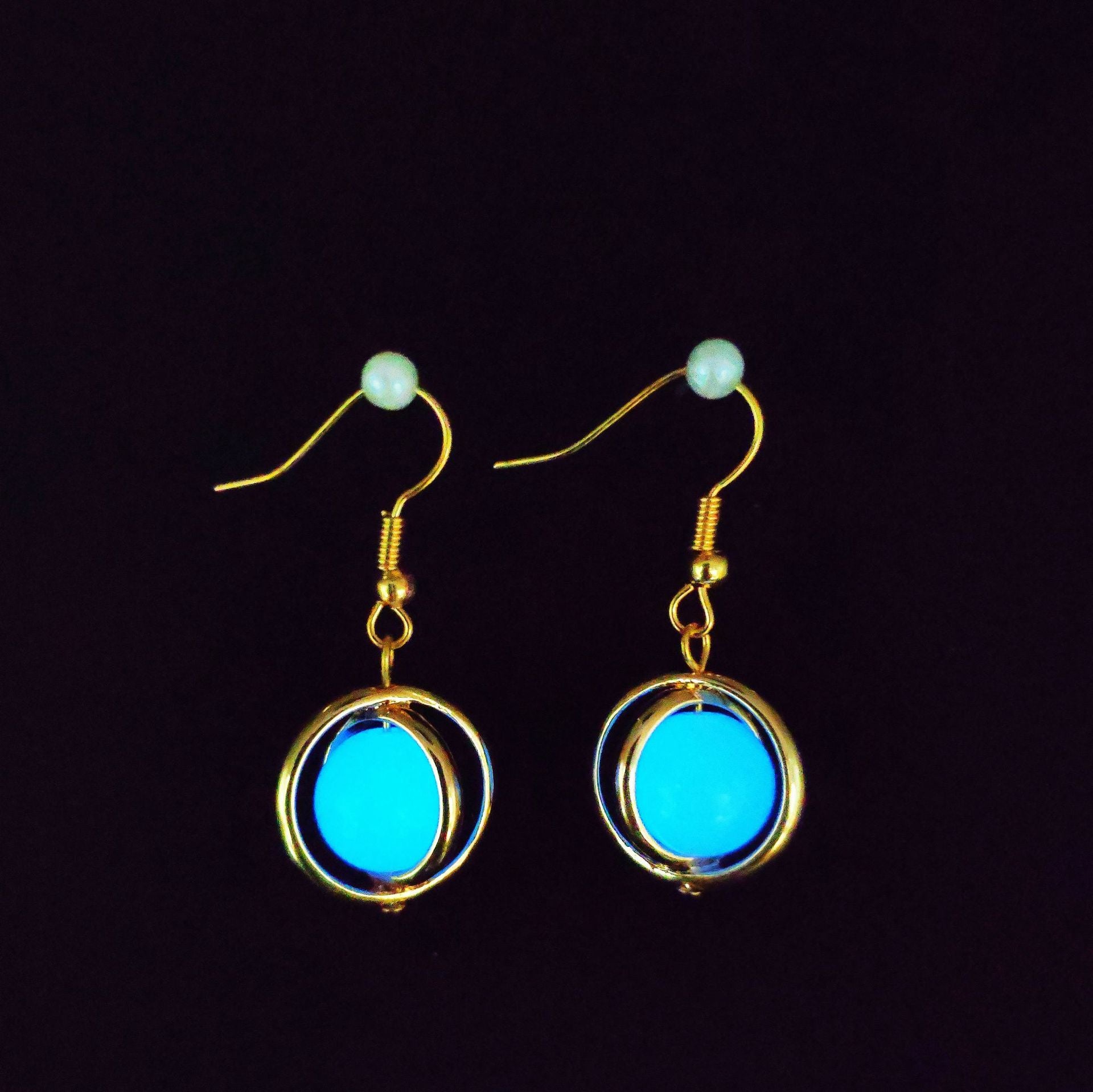Wholesale Fish hook luminous earrings