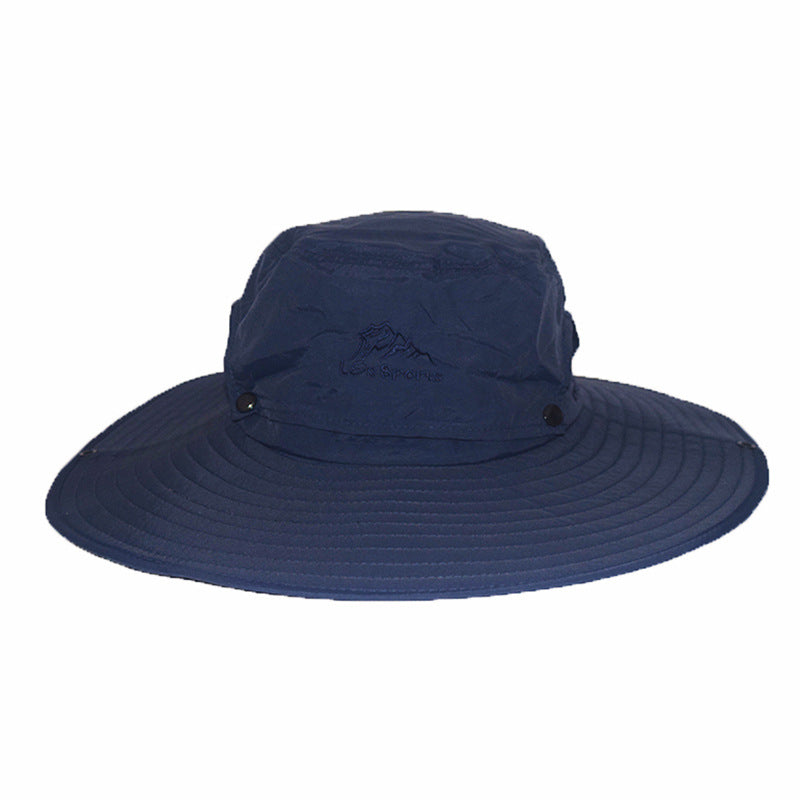 Protección de verano de nylon al por mayor Big Brim Bucket sombrero