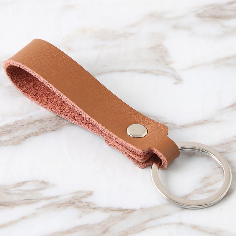 Wholesale Vintage Cowhide Rope Leather Keychain