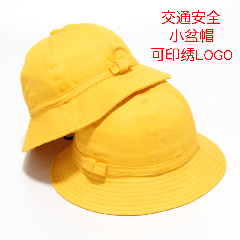 Wholesale Safety Yellow Cute Cotton Bucket Hat