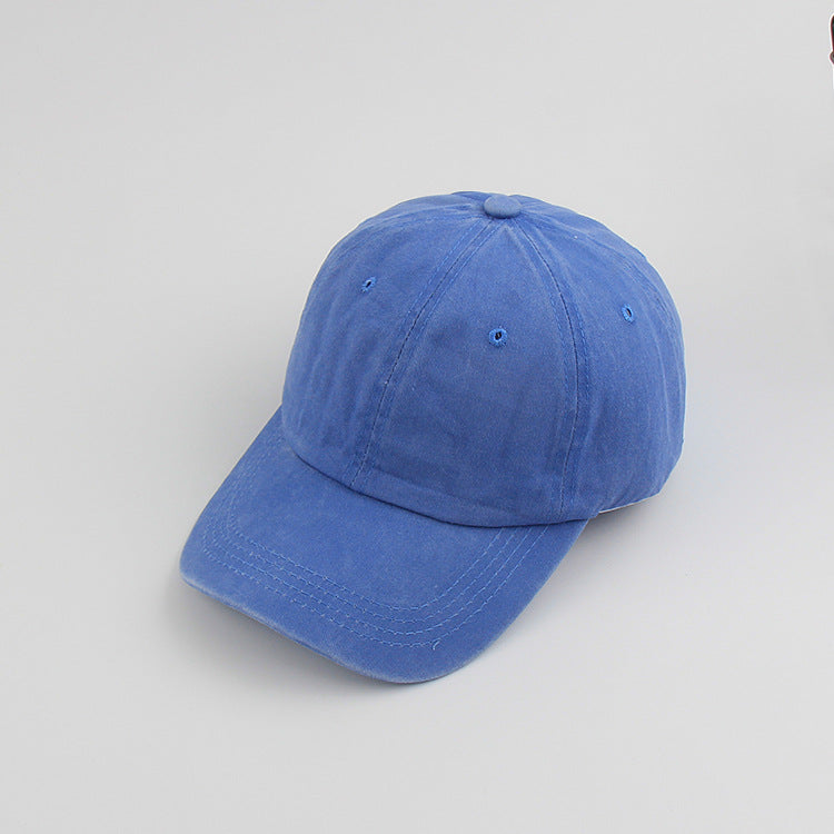 Wholesale spring and autumn hat summer outdoor solid color cap washed baseball cap old cowboy sun hat