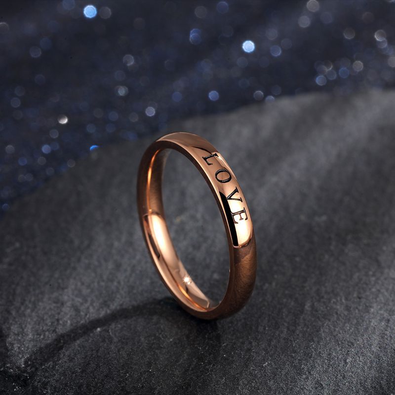 Wholesale Titanium Steel Corrosion Engraving Ring