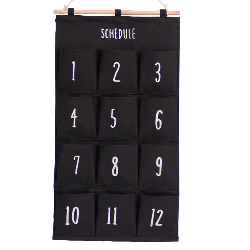 Wholesale Cotton and Linen Three-dimensional Miscellaneous Storage Hanging Bags