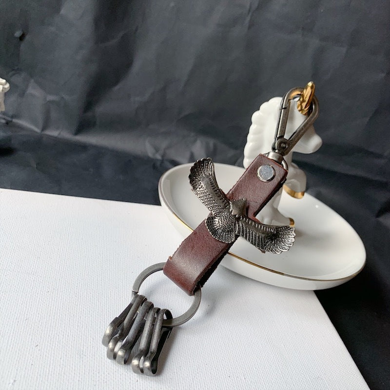 Wholesale Eagle Cowhide Keychains