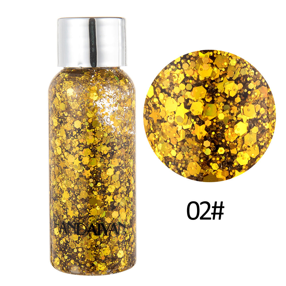 Wholesale Flash Film Eye Shadow Performance Nightclub Stage Makeup Sequins Gel Body Cream