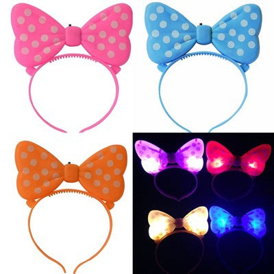 Wholesale of Luminous Horns, Deer Antlers, Crowns, Bows, Plastic Hair Clips, Toys