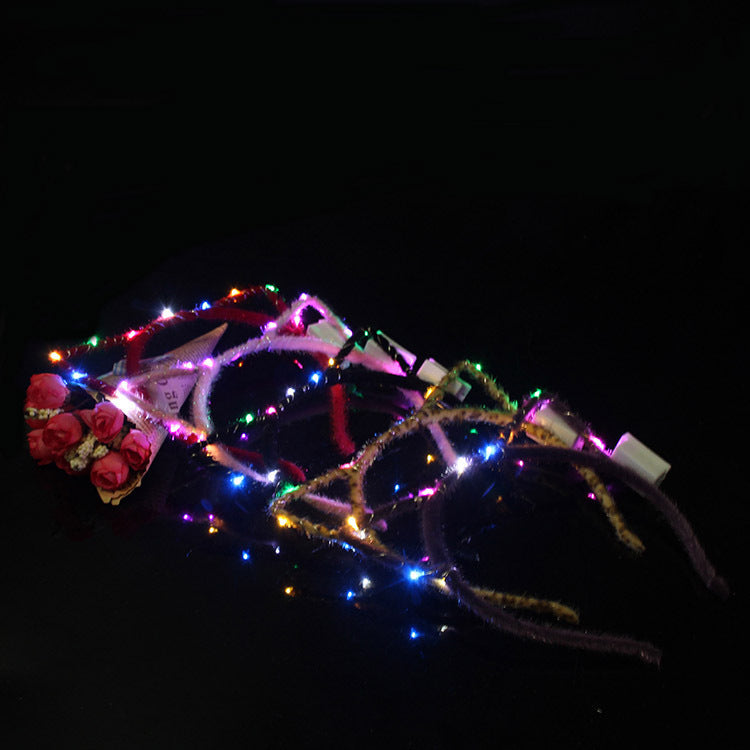 Wholesale of Luminous Horns, Deer Antlers, Crowns, Bows, Plastic Hair Clips, Toys
