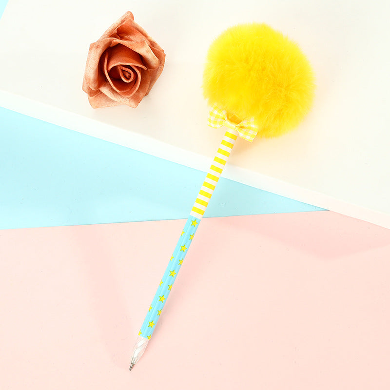 Wholesale Plastic Princess Hairball Ballpoint Pen