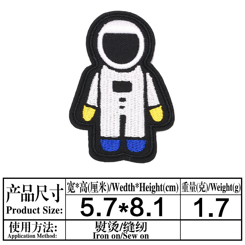 Wholesale Trendy Embroidered Space Astronaut Patch For Clothing DIY Accessory